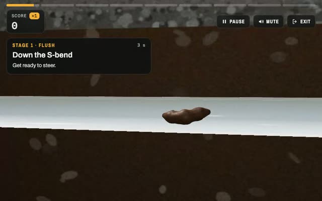 Something brown sliding along a drainpipe